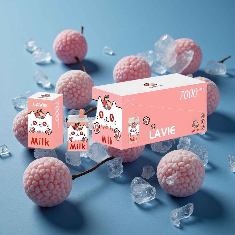 LAVIE Milk 7000 Puffs ליצ'י קרח 16ML 600mAh