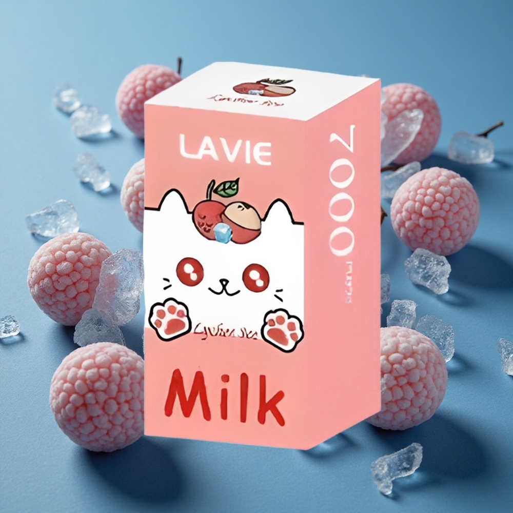 LAVIE Milk 7000 Puffs ליצ'י קרח 16ML 600mAh