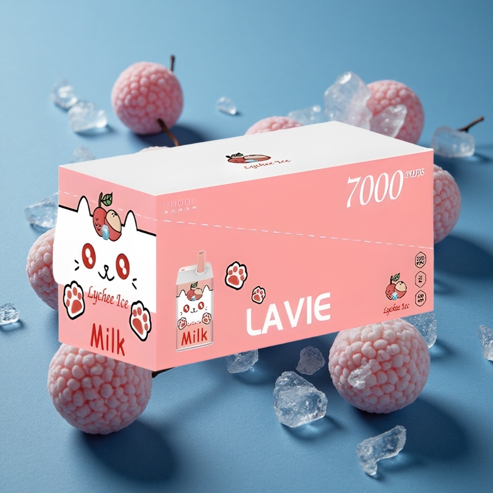 LAVIE Milk 7000 Puffs ליצ'י קרח 16ML 600mAh