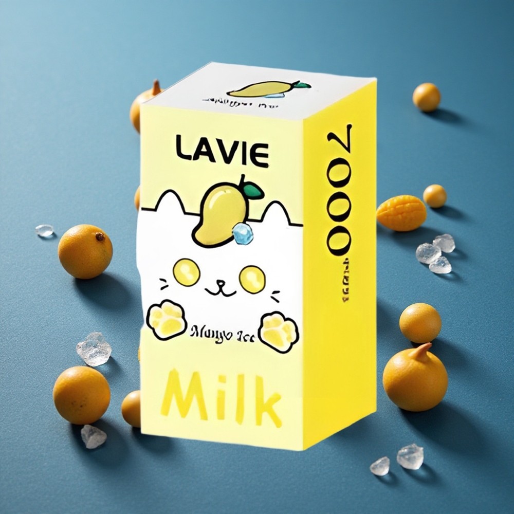 LAVIE Milk 7000 Puffs מנגו קרח 16ML 600mAh