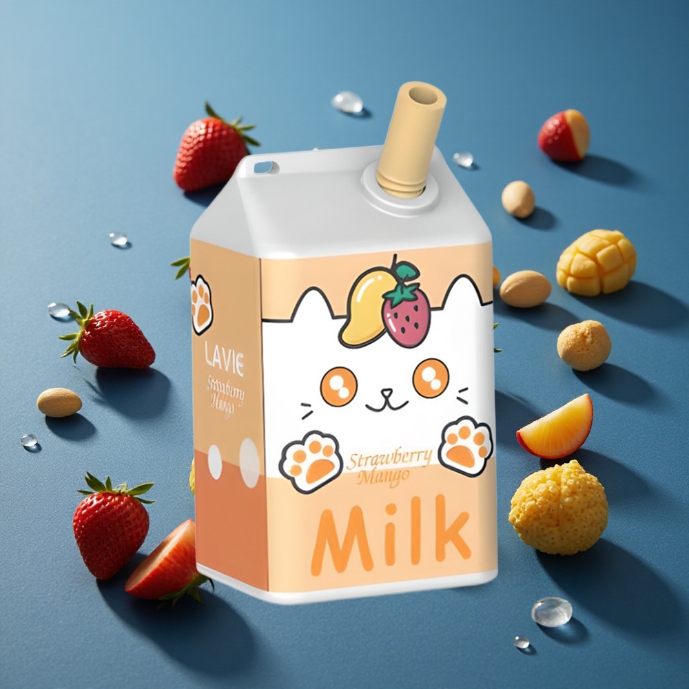 LAVIE Milk 7000 Puffs תות מנגו 16ML 600mAh