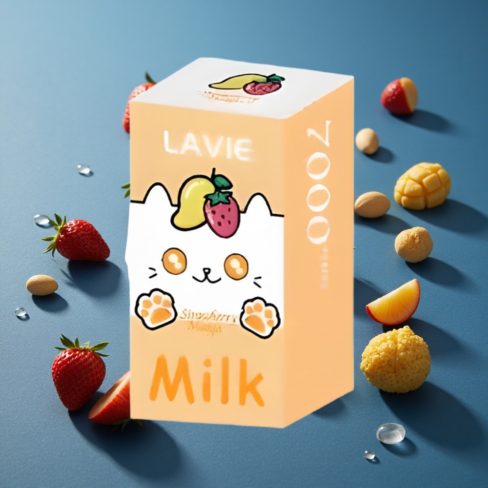 LAVIE Milk 7000 Puffs תות מנגו 16ML 600mAh