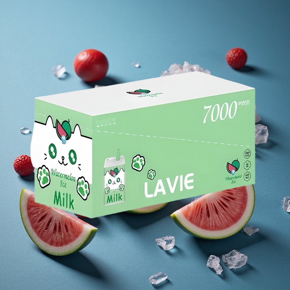 LAVIE Milk 7000 Puffs אבטיח קרח 16ML 600mAh