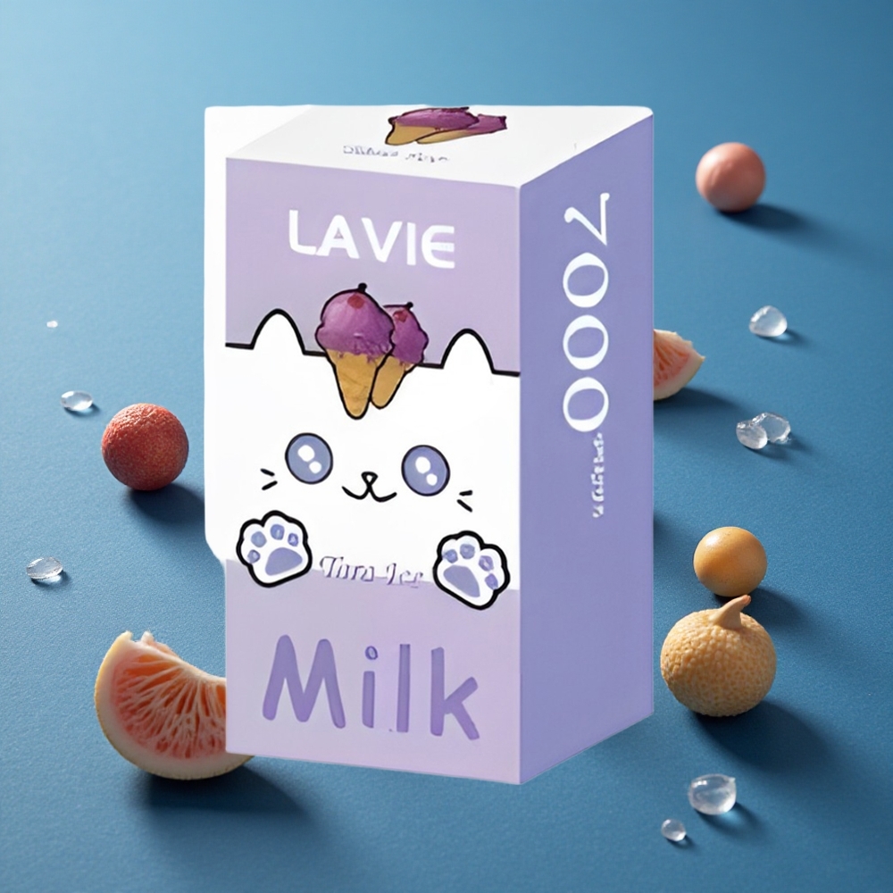 LAVIE Milk 7000 Puffs טארו קרח 16מ