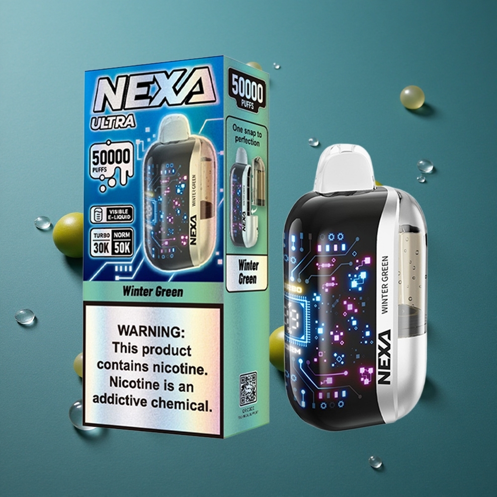 NEXA Ultra 50000 פיות סוללה 800mAh טעם חורף ירוק