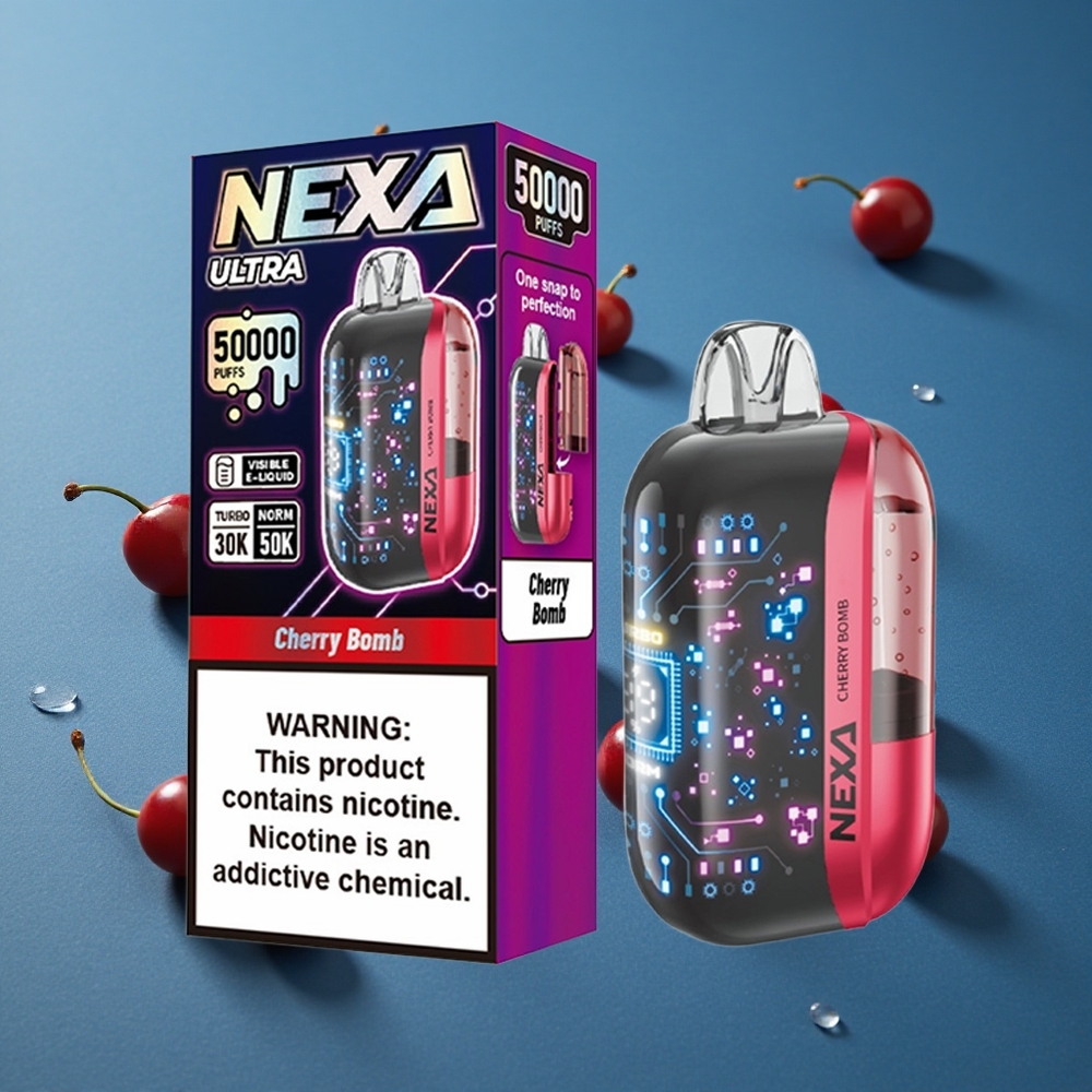 NEXA Ultra 50K 50000 שאיפות דיספוזבל דובדבן בומפ 20ml 800mah