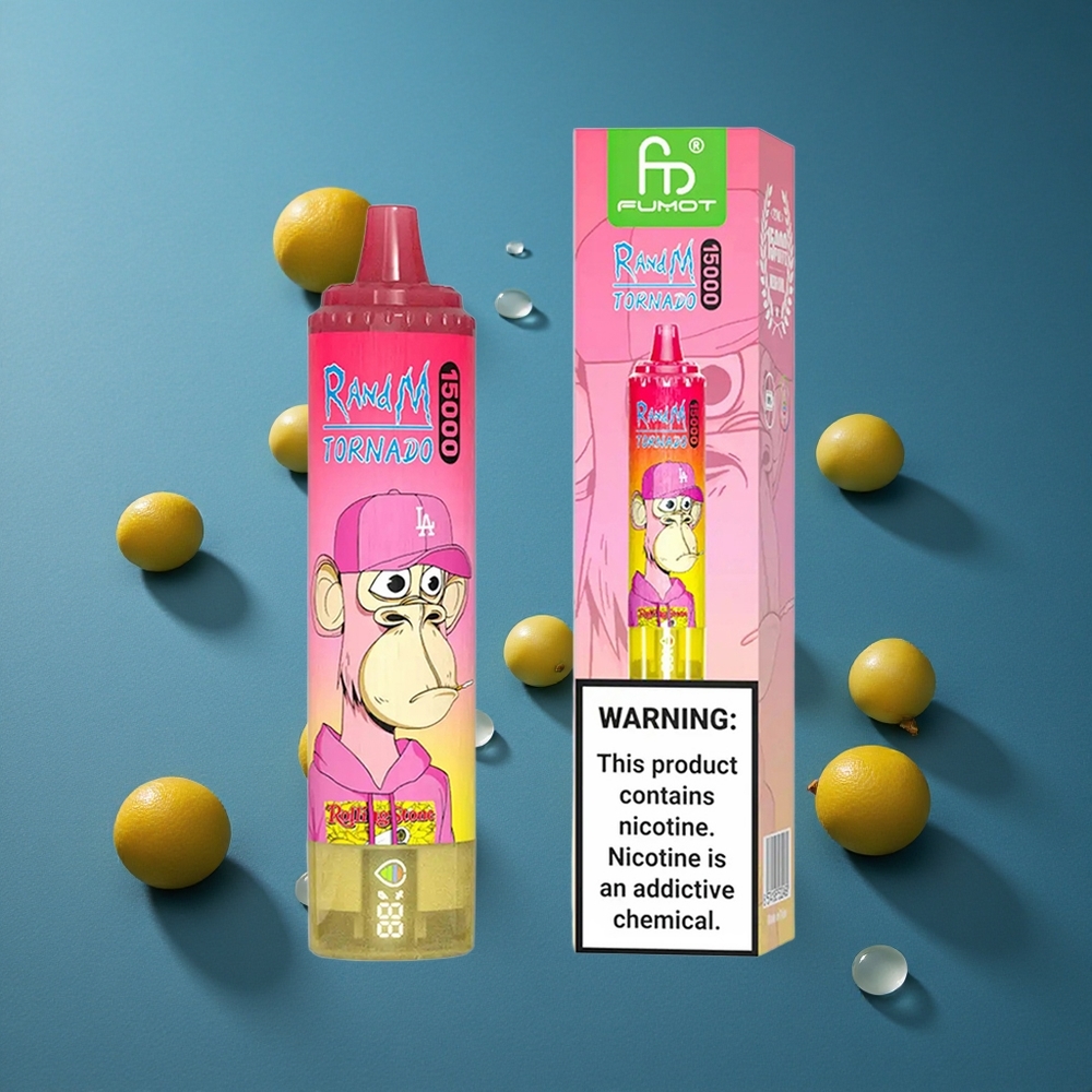 RandM Fumot Tornado 15000 פוּמוֹת לימון 25ml מֵשׁ