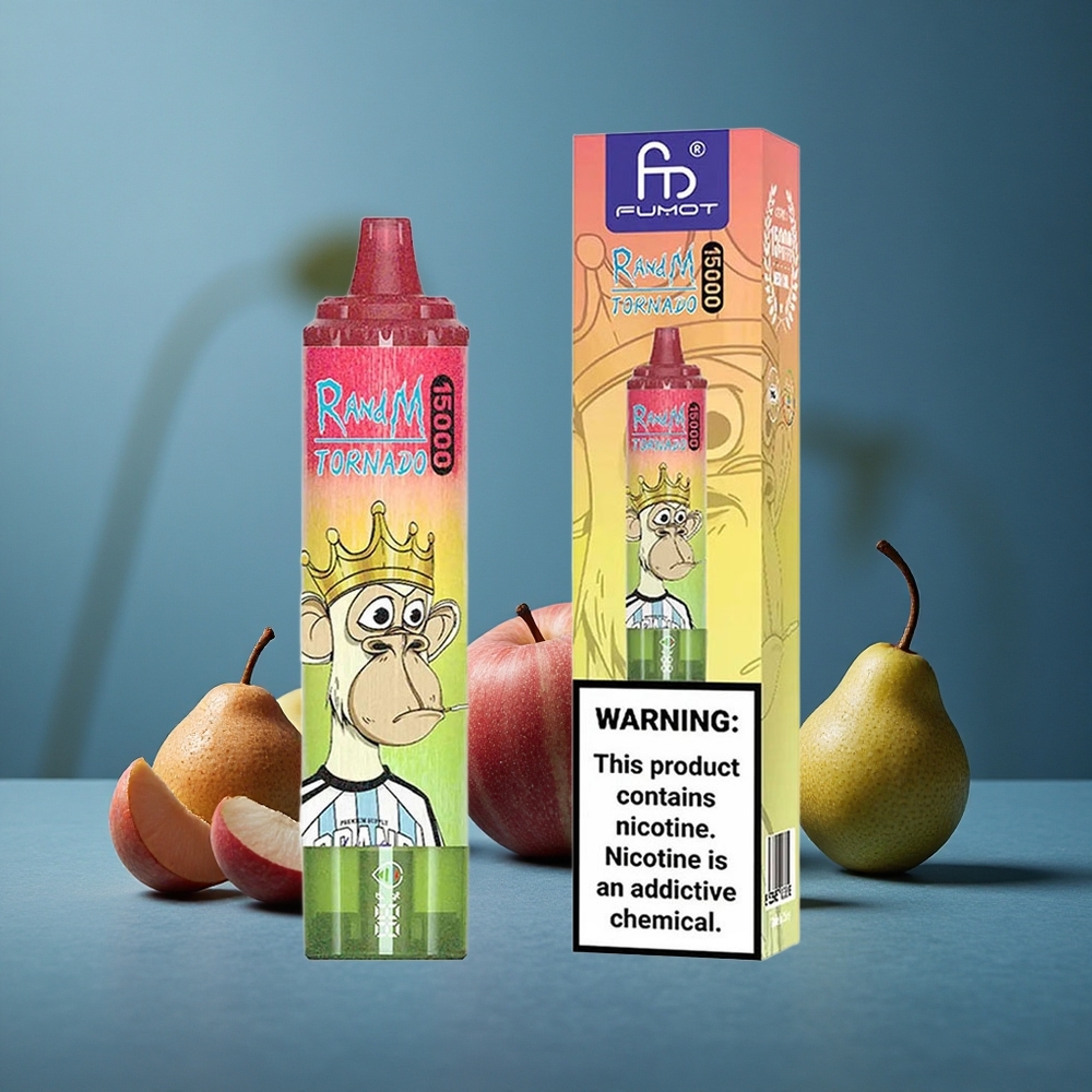 RandM Fumot Tornado 15000 Puffs 25ml תפוח אפרסק אגס