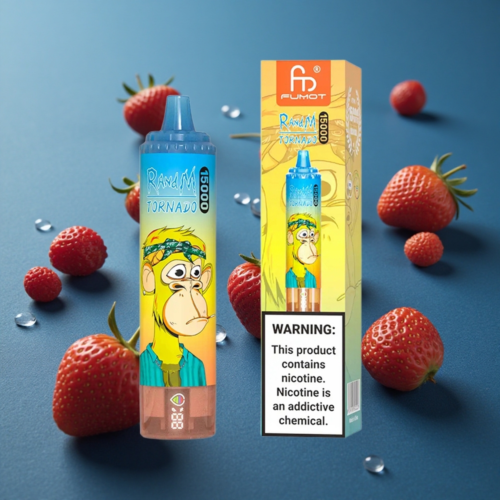 RandM Fumot Tornado 15000 Puffs תות (Tut) 25ml