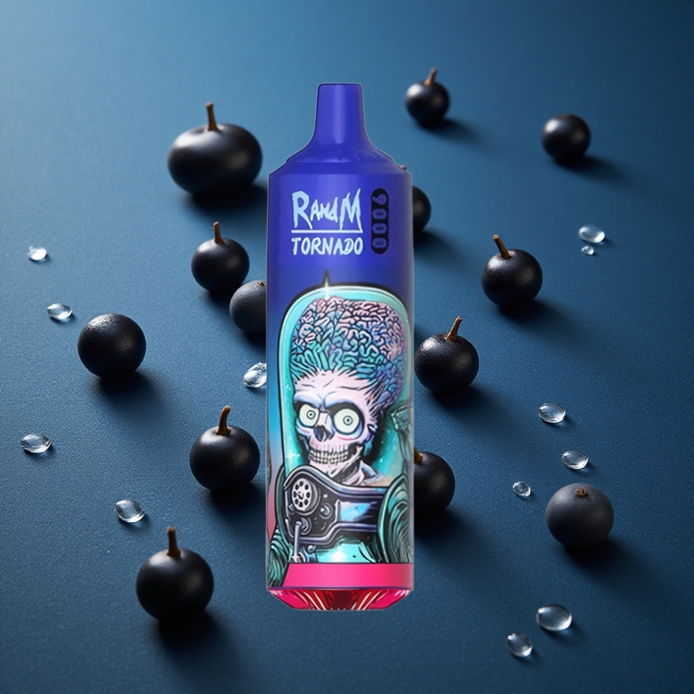 RandM Fumot Tornado 9000 Puffs 18 מ"ל Black Ice (קרח שחור)