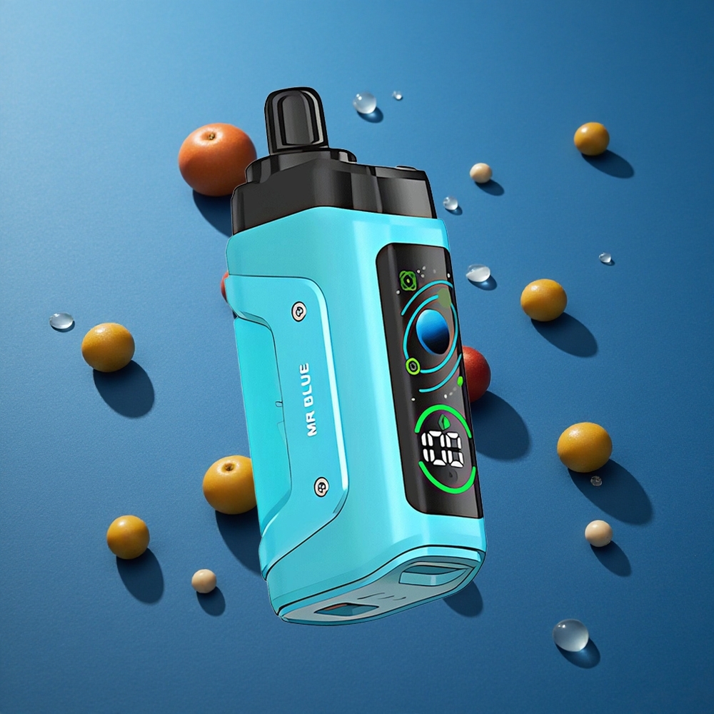 Razz Bar 45000 Puffs סיגריה חד פעמית אדוני כחול עם סליל מש 1.0 אוהם