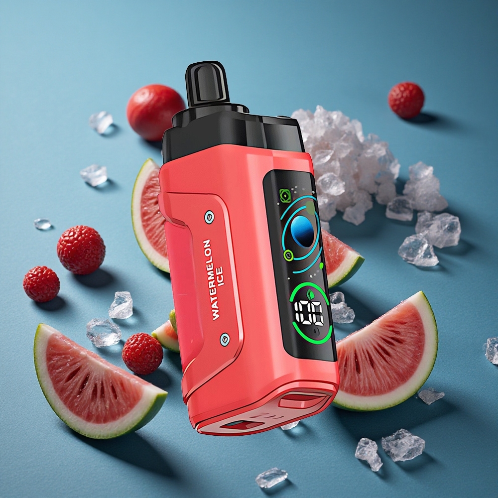 Razz Bar 45000 Puffs אי-סיגריה חד-פעמית אבטיח קר (סוללה 650 מא"ש, סליל רשת 1.0 אוהם)