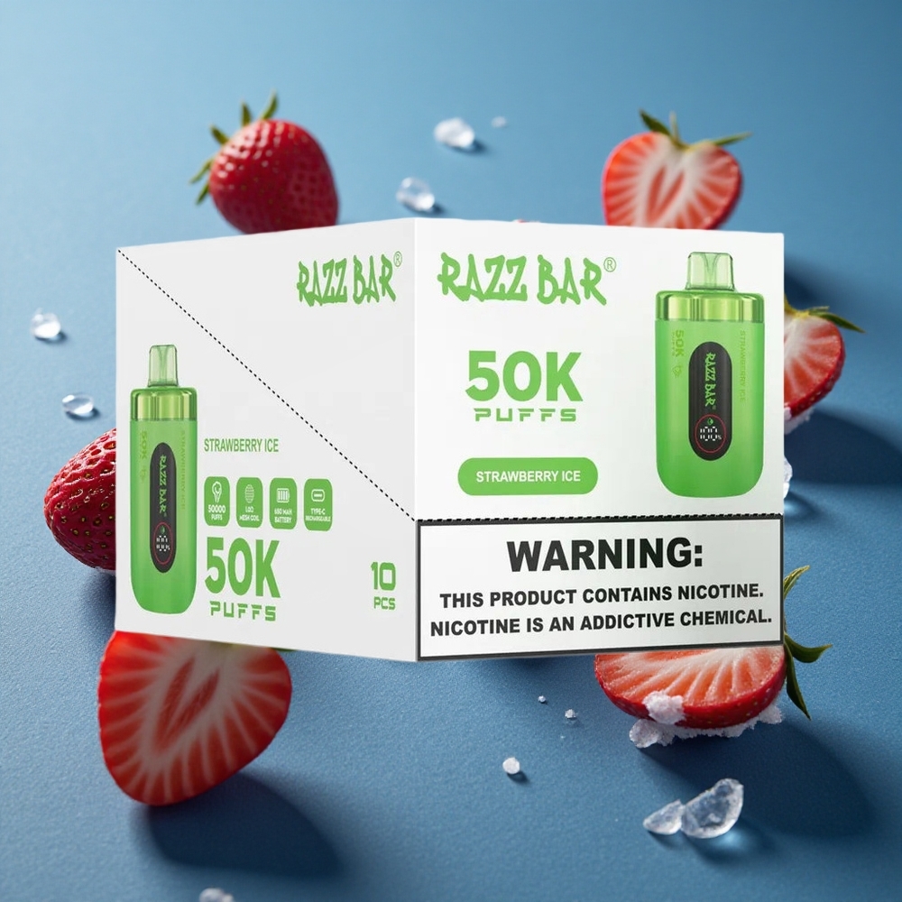 Razz Bar 50K מחזיק 50000 שאיפות סוללה 650 מי
