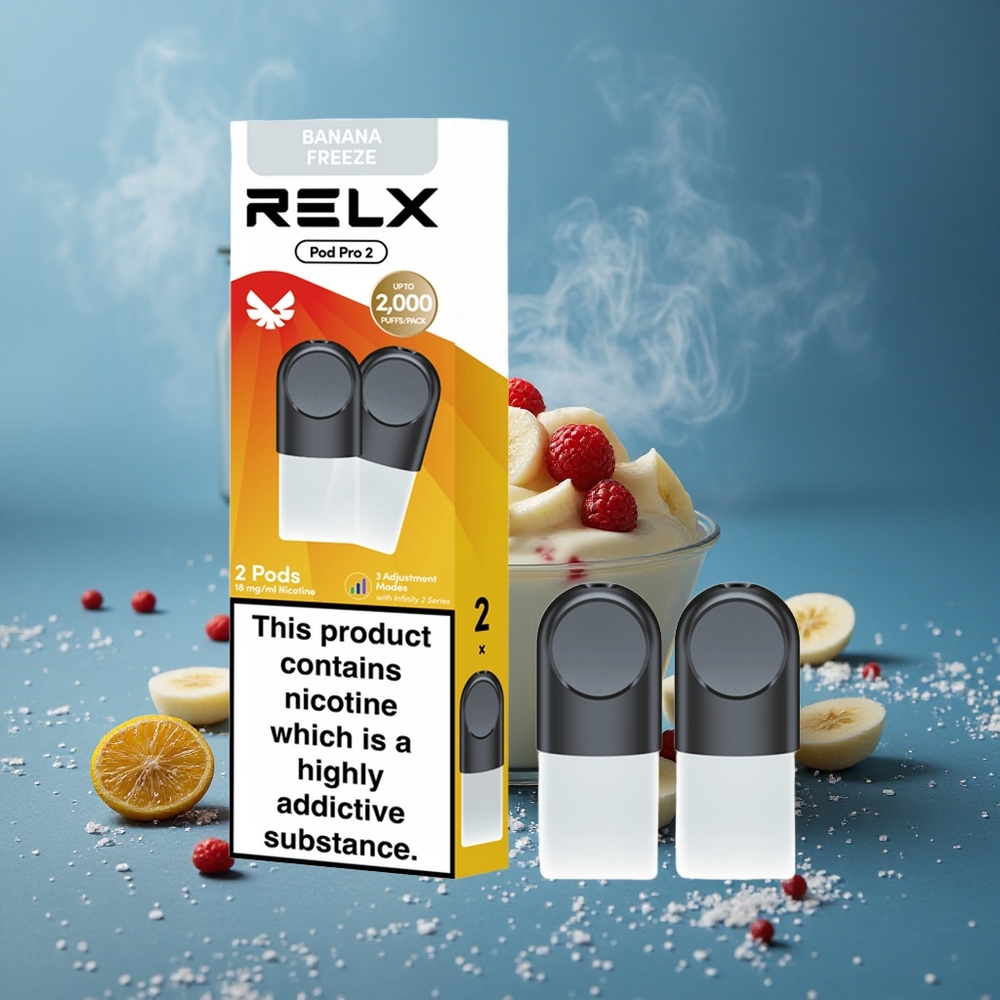 RELX Pod Pro 2 קינוח-בננה קפוא 1.9מ"ל 600 שאיפות