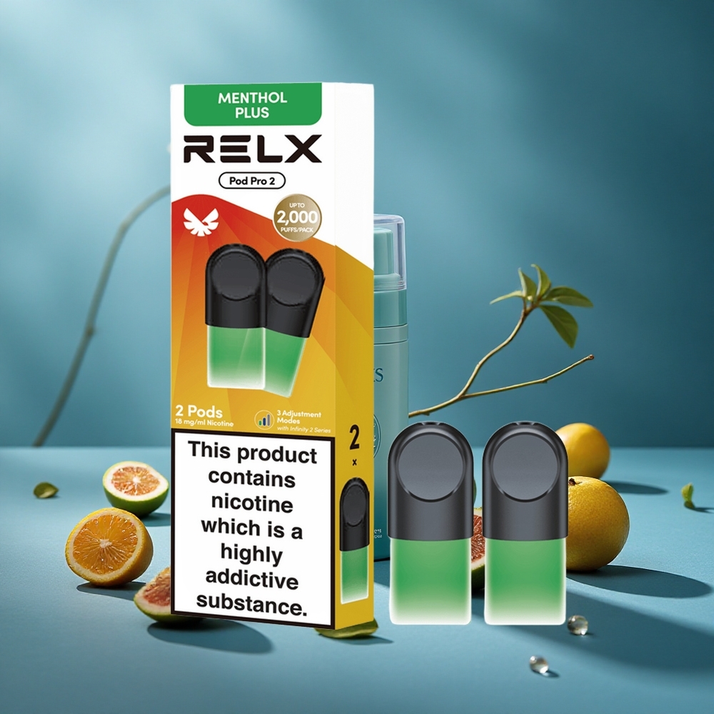 RELX Pod Pro 2 מנטה-מנתול פלוס 1.9מ"ל 600 שאיפות