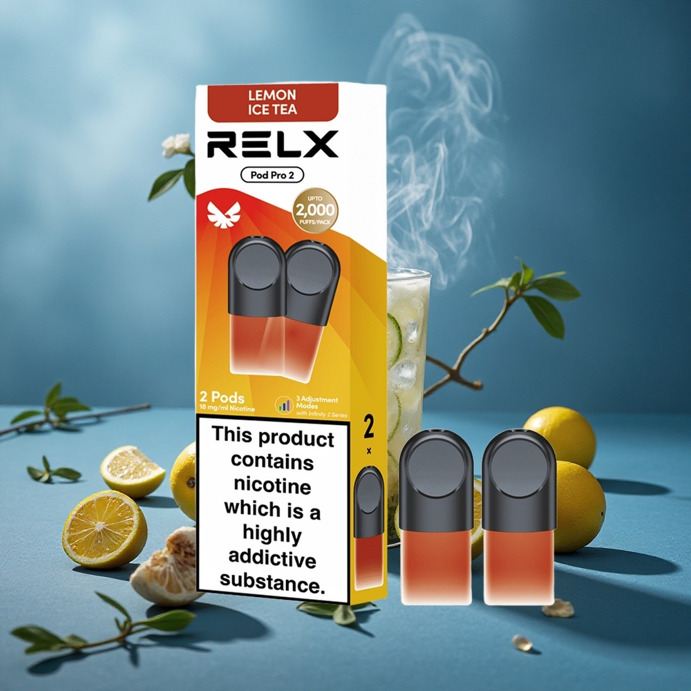 RELX Pod Pro 2 תה-לימון קרח 1.9מ"ל 600 שאיפות
